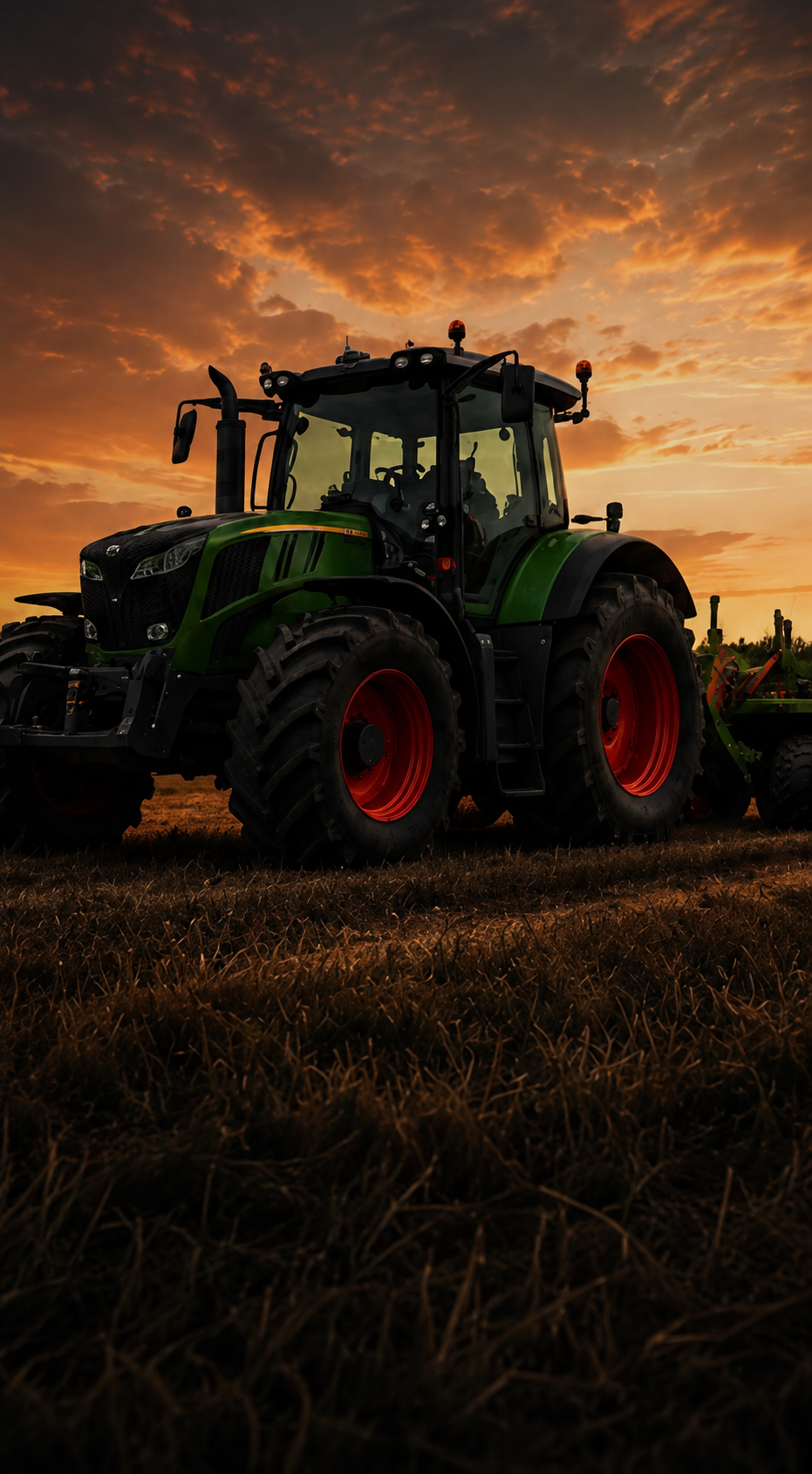 Fendt tractor in field